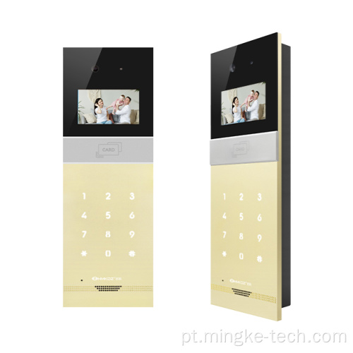 IP System Home Intercom Video Doorbell Reconhecimento Facial